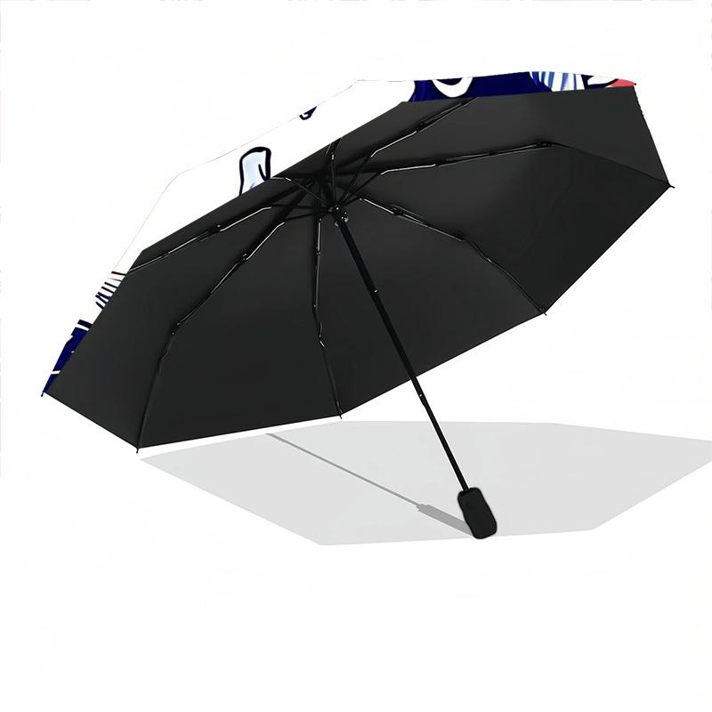 1pc Koi Fish Yin Yang Automatic Opening/closing umbrella, Reinforced 8-Rib Construction, Compact Travel Umbrella yy250808151