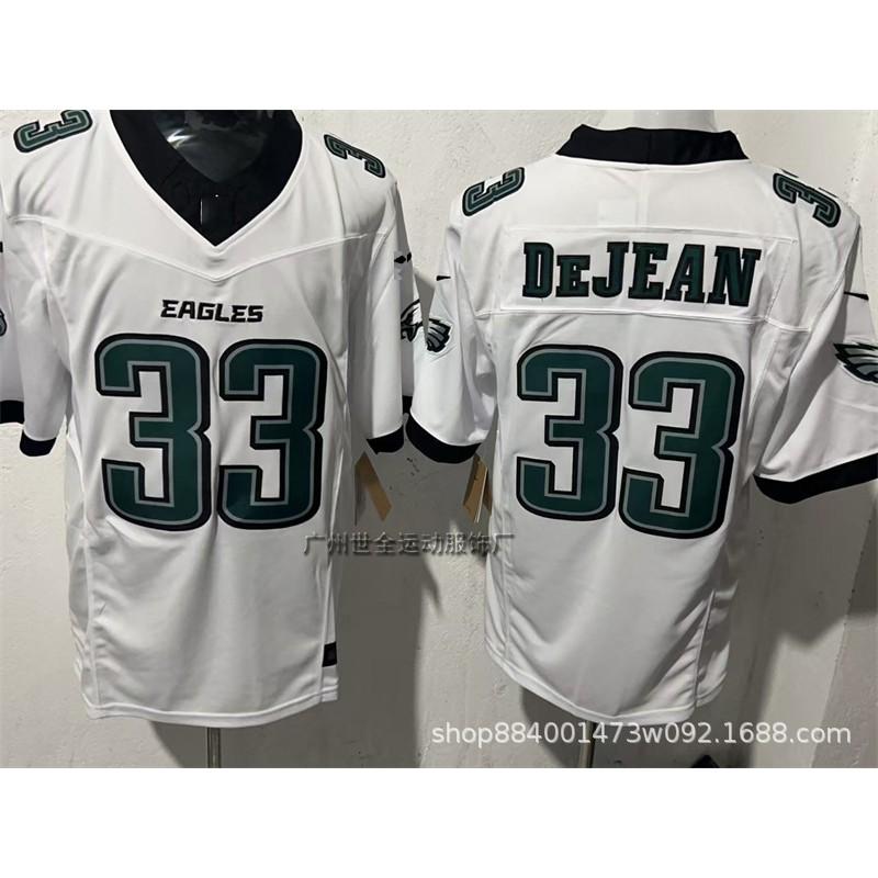 Mens Retro Embroidered American Football Jersey Philadelphia Eagles Vintage Style Sport Shirt Fan Wear