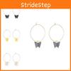 Elegant Women's Butterfly Earrings Alloy Material Popular Fashion Accessory