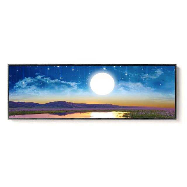 Beautiful Swan Lake Scenery White Swan Wild Horse Living Room Decoration Painting Modern Landscape Painting Sofa Bedroom Bedside