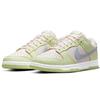Nike Dunk "Lime Ice" leather non-slip shock-absorbing wear-resistant low-top skate shoes for women in yellow and pink DD1503-600
