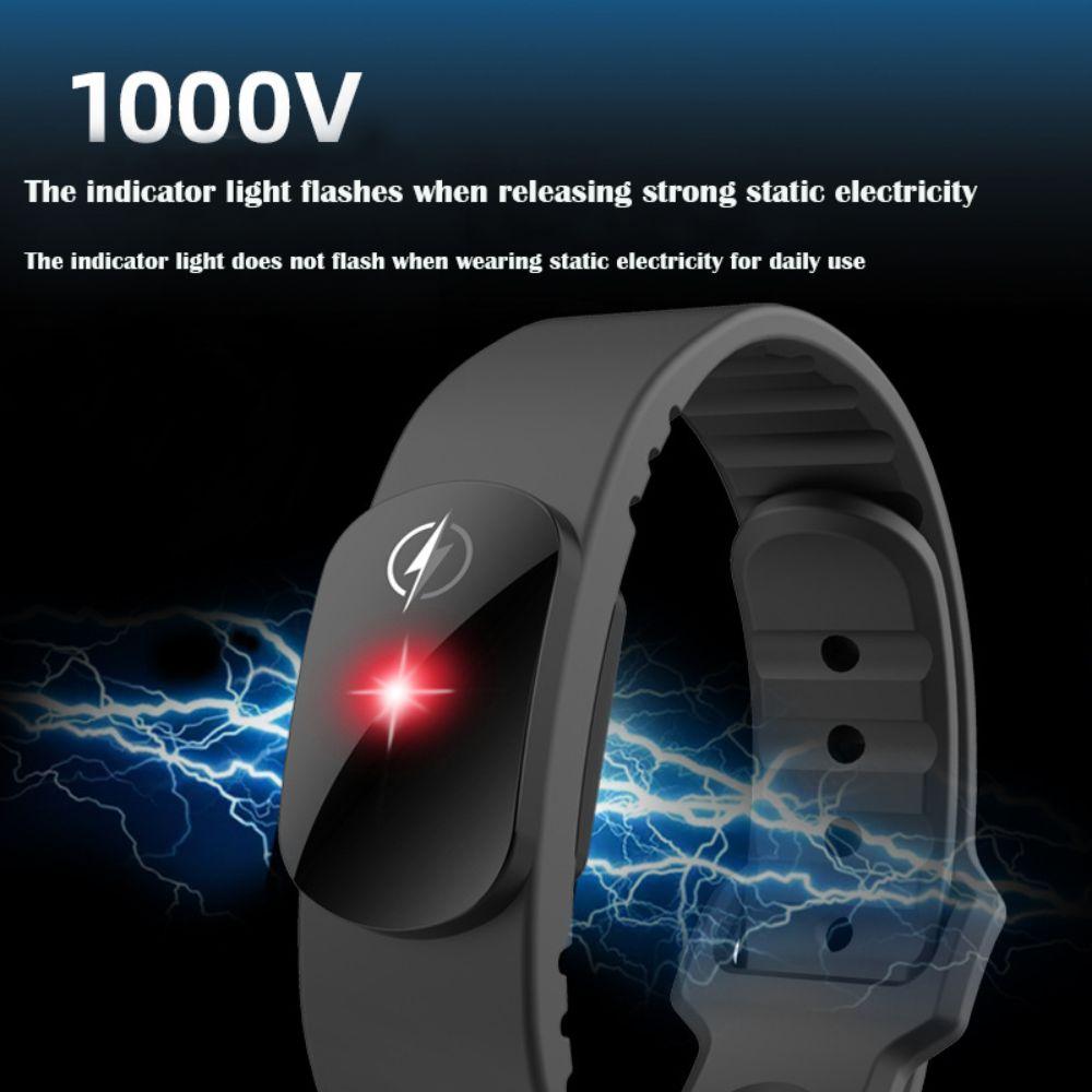 Silicone Anti-static Bracelet M12-SE Static Electricity Remover Human Body Static Eliminator