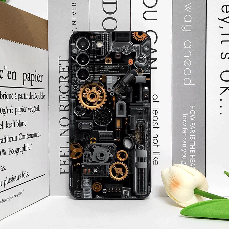 2D Imitation Circuit Board Pattern Phone Case for Samsung Galaxy A56 A42 A14 A55 A16 A54 A36 A53 A52 A51 A50 A15 5G Soft Covers