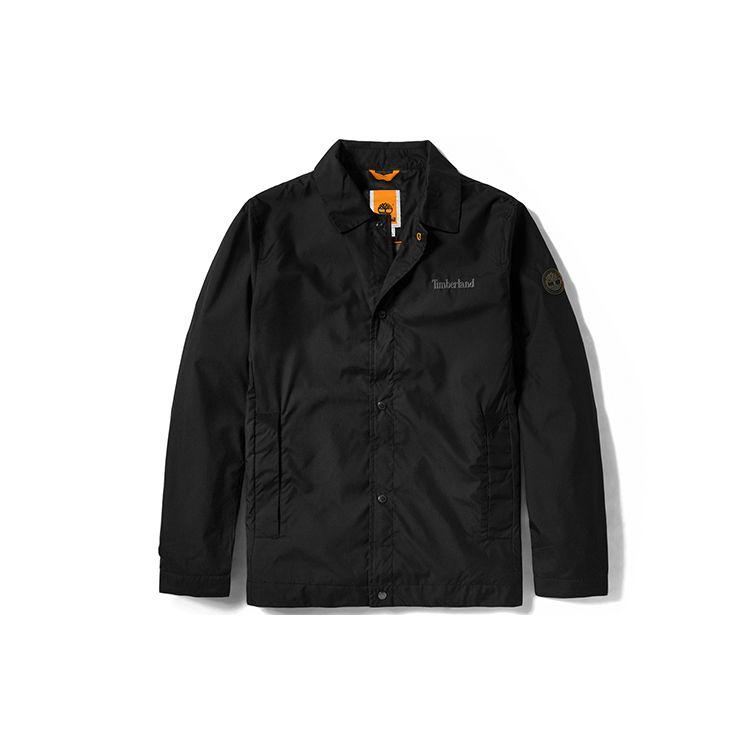 Timberland Embroidered Logo Sports Coach Jacket Men jackets Black A24JV-001 S