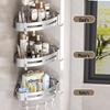 Punch-Free Wall-Mounted Bathroom Storage Shelf