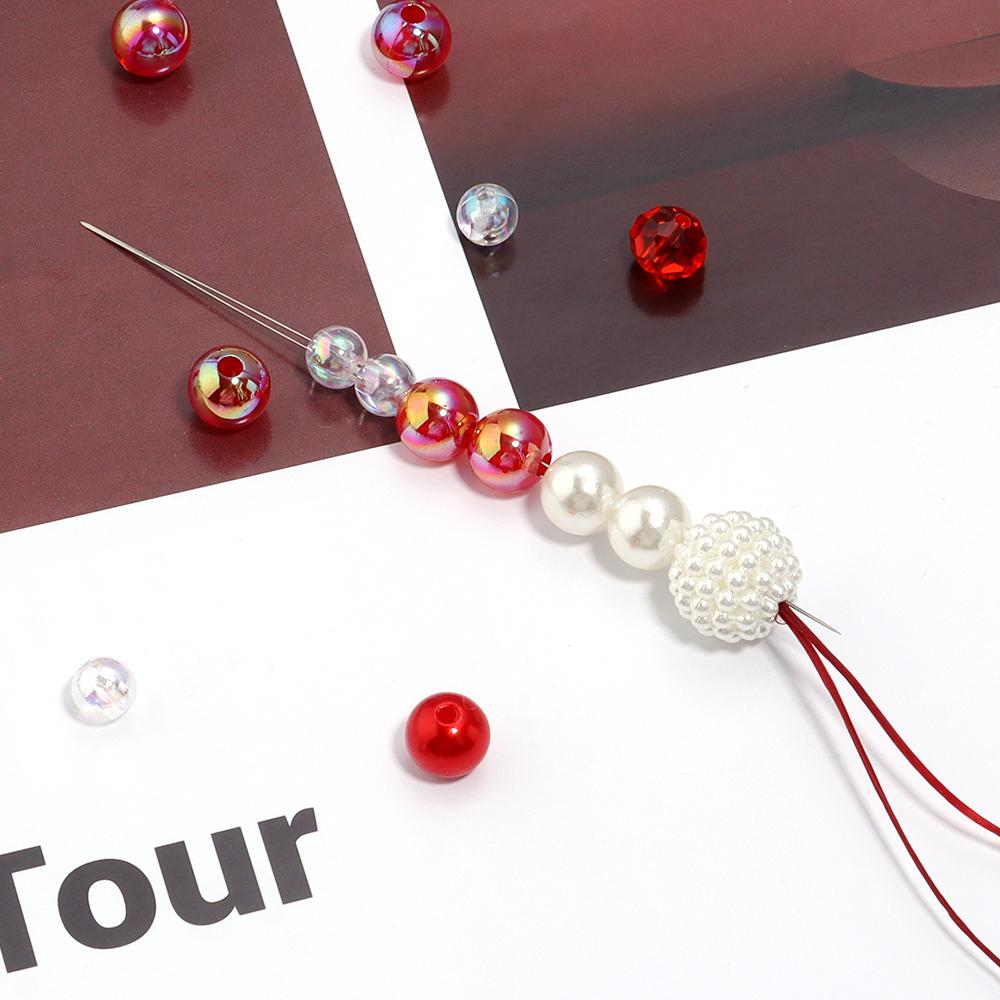 5pcs Beading Needles Open Big Eye Beading Pins For DIY  Necklace Jewelry Making Tools Accessories Self Threading Needle Pins