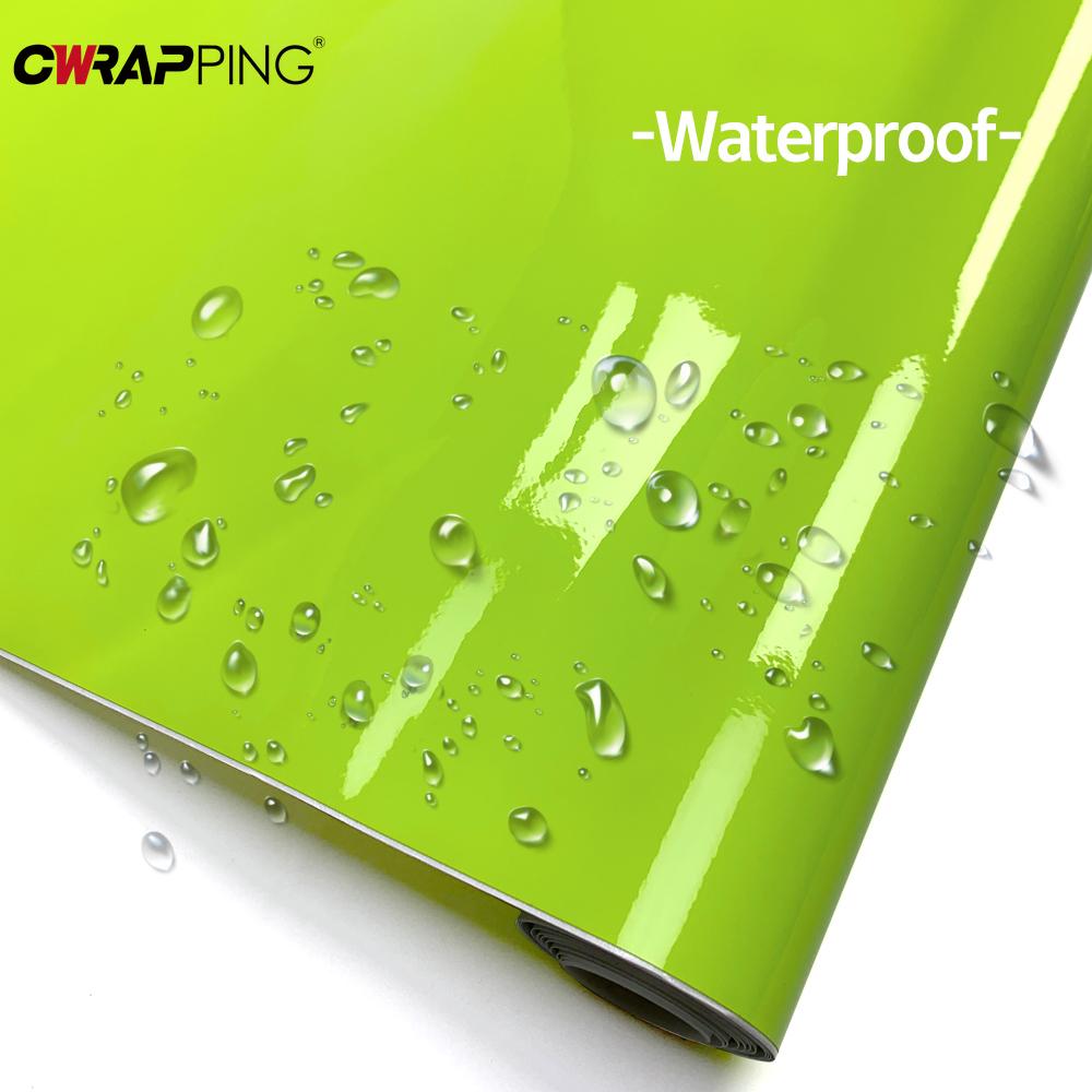 Car Stickers Bright Vinyl Film Self-adhesive Waterproof Decoration Films Auto Body Color Changing Wrap Film for Car Accessories