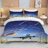 Fashion 3D Printed Airplane Plane Bedding Set Cartoon Duvet Covers with Pillowcases Soft Bedclothes Custom Bed Linen Drop Ship