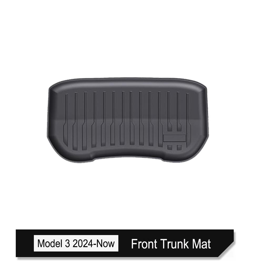 All Weather Cargo Liners for 2025 2026 Tesla Model Y Juniper Model 3 Trunk Mat Front and Rear Frunk Trunk Tray Mats Accessories