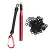 Durable Aluminium Alloy Soft Baits Tool 100 O Rings Multicolor Wacky Ring Tool Wacky Worm Kit Fishing