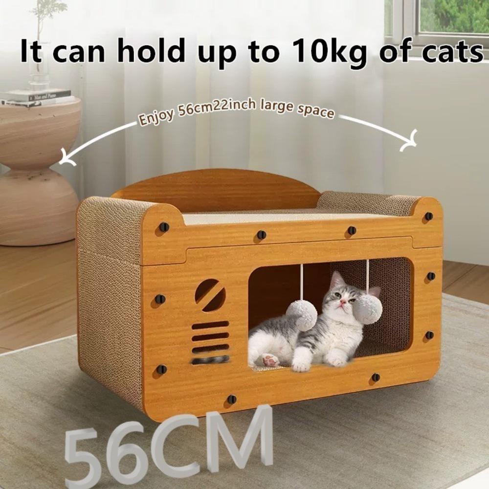Sturdy Cat Scratching Board Wear-Resistant Cat Scratching Nest Vertical Crawler  Pet Kitten