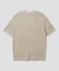 AGOD V-Neck Collared Short Sleeve Knit Shirt [Beige]