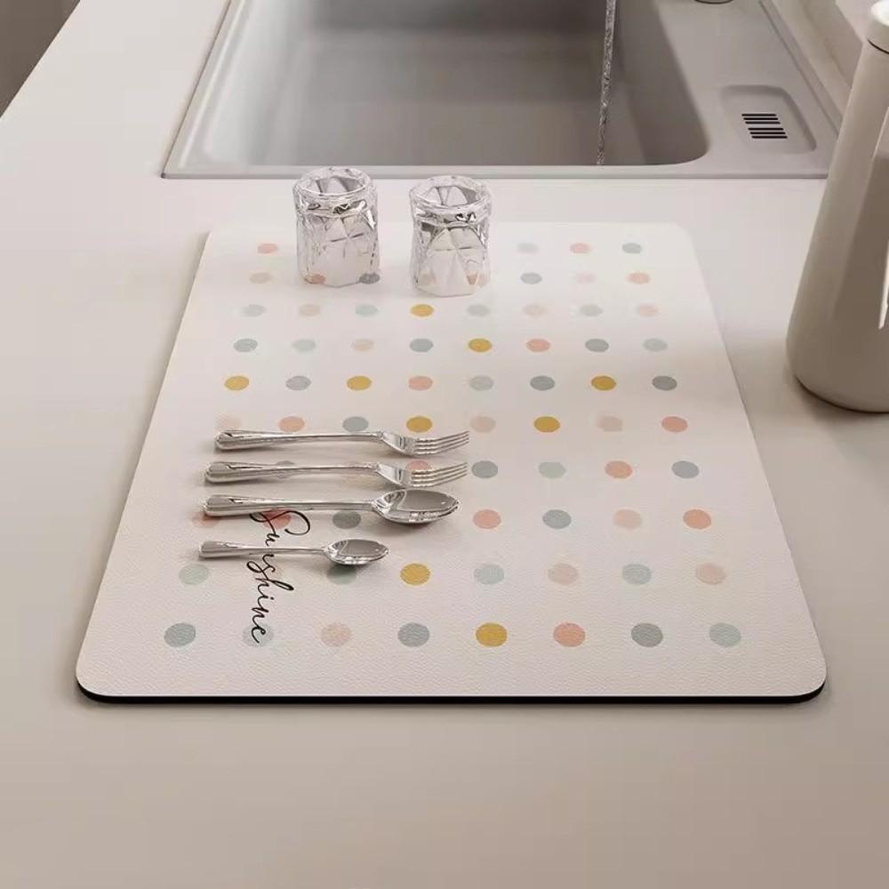Creative Rectangle Placemats Anti Slip Water Dining Table Place Mats Absorption Oilproof Anti Scald Pad Household