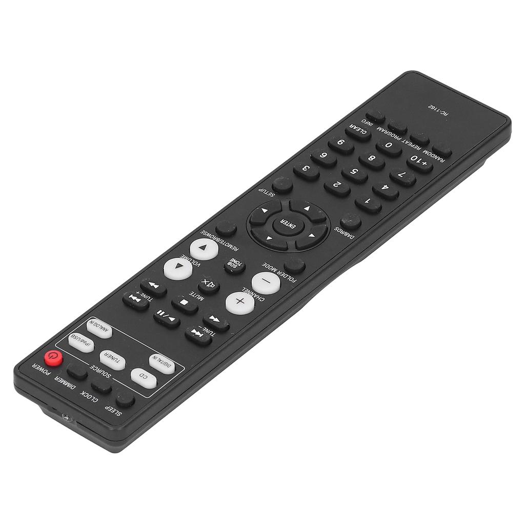 RC‑1162 Universal Big Button TV Remote Control Replacement Compact ABS Black Controller