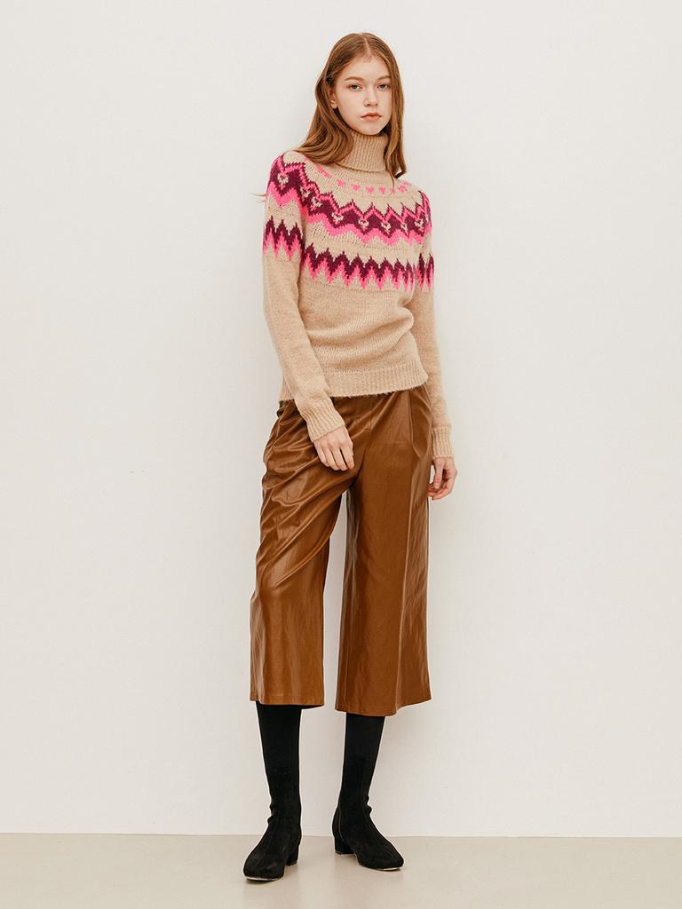 Beuienwaiseutyudio Vegan Leather Pleated Trousers_Yzalpn2