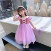 Rapunzel Princess Dress Lepai Princess Dress 2025 New Girls Bubble Sleeve Mesh Dress One piece is sent across borders