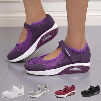 Kadın File Düz Ayakkabılar İlkbahar Yaz Hafif Günlük Ayakkabılar Kadın Moda Platform Nefes Alabilen Spor Ayakkabılar