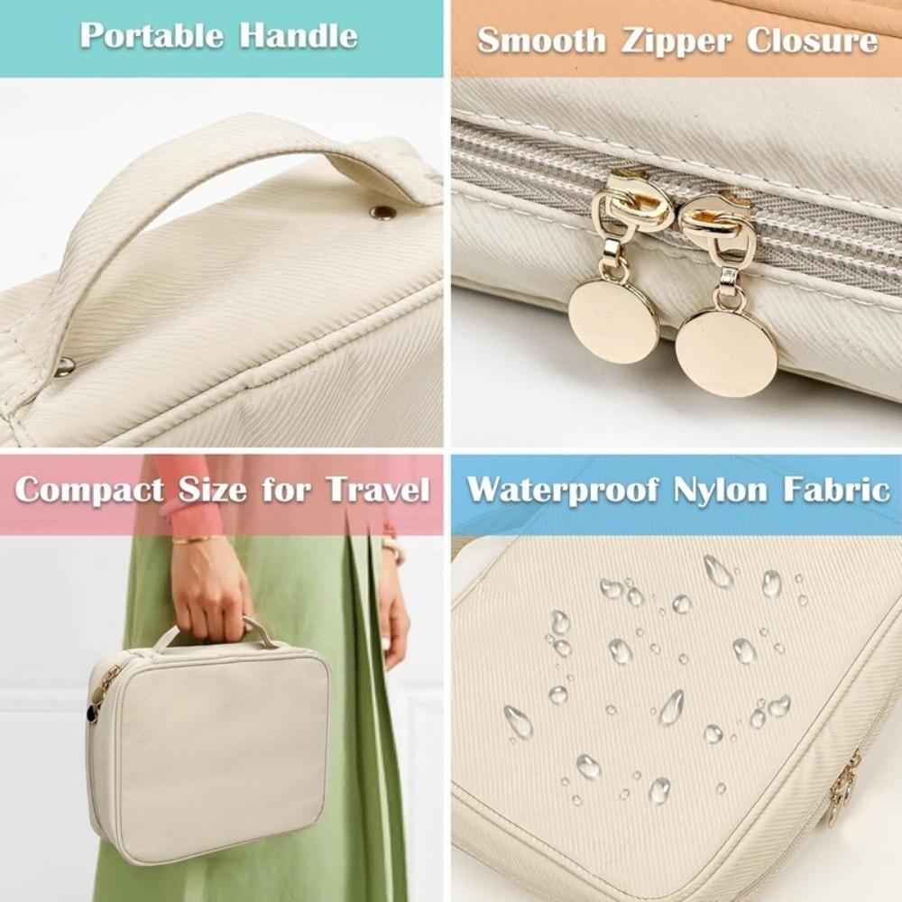 Transparent PVC Necklace Ring Packing Bag Zipper Earrings Organizer Jewelry Display Bag  Travel