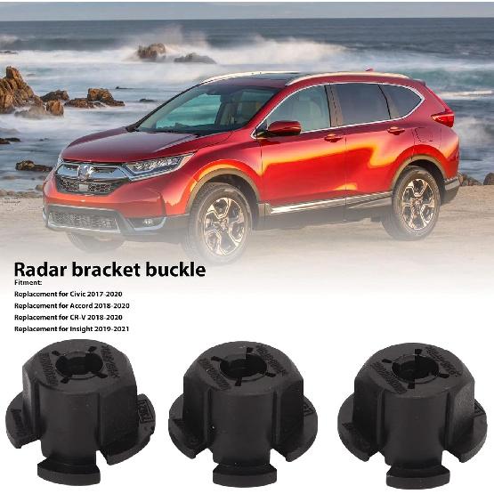 Radar Buckle, 36806‑TLAA01 3PCS Radar Alignment Mounting Clip Impact Resistant Radar Mounting Clip Replacement for Civic 2017-2020, CR-V 2018-2020,
