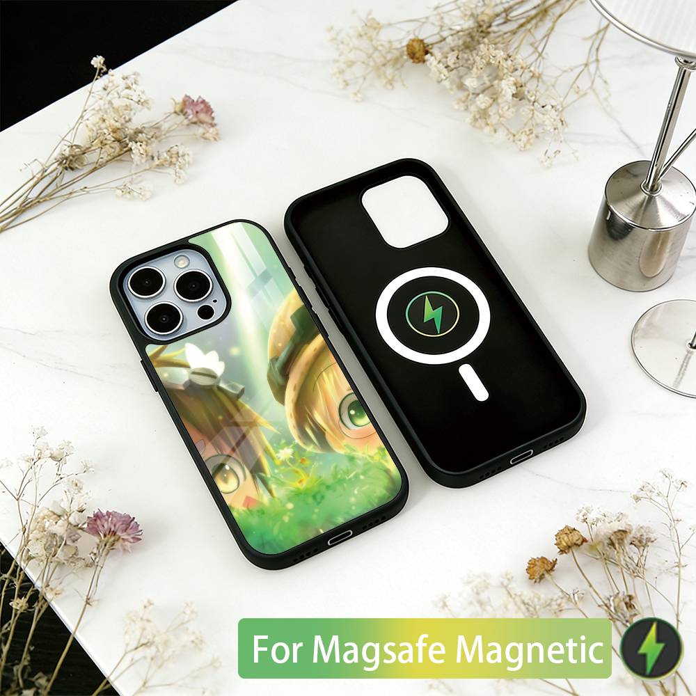 

Made in Abyss Phone Case For iPhone17,16,15,14,13,12,11 Plus,Pro Magnetic with Magsafe Wireless Charging iPhone13
