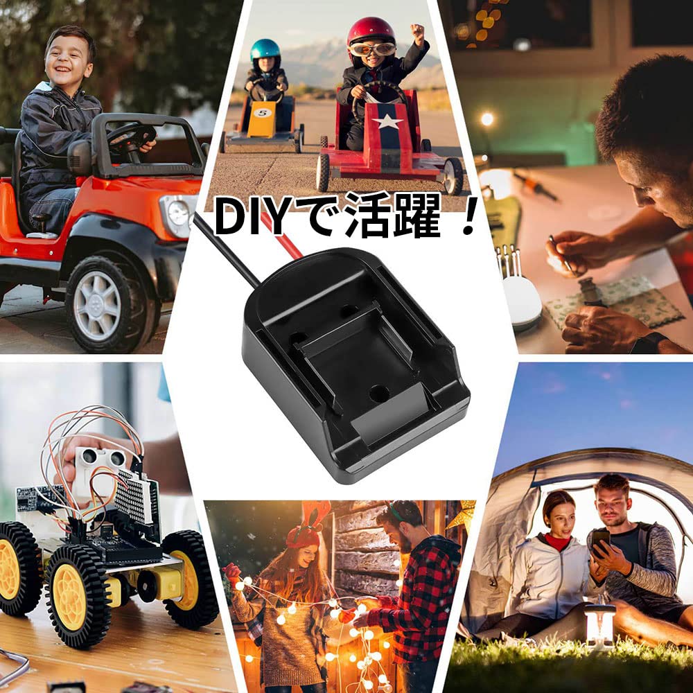 Makita Conversion Adapter Converter with Power Switch for DIY Lithium Ion Compatible 14.4V/18V