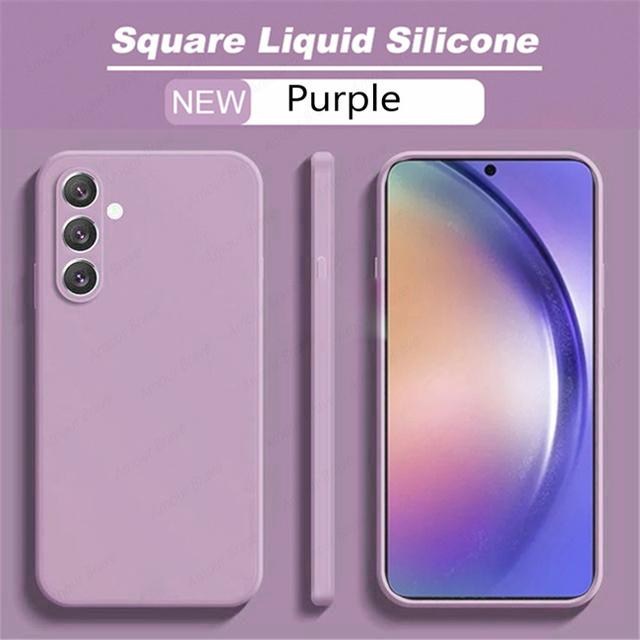 Shockproof Liquid Silicone Phone Case For Samsung Galaxy A54 5g A53 A52 A51 A14 A71 A13 A12 A21s A73 A72 A34 A50 A33 A32 Cover
