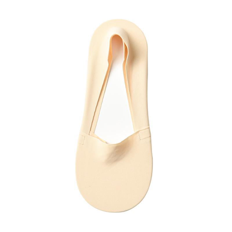 Women's Summer Non-Slip Invisible Boat Socks - Thin, Breathable Ice Silk with Deodorant Pure Cotton Bottom