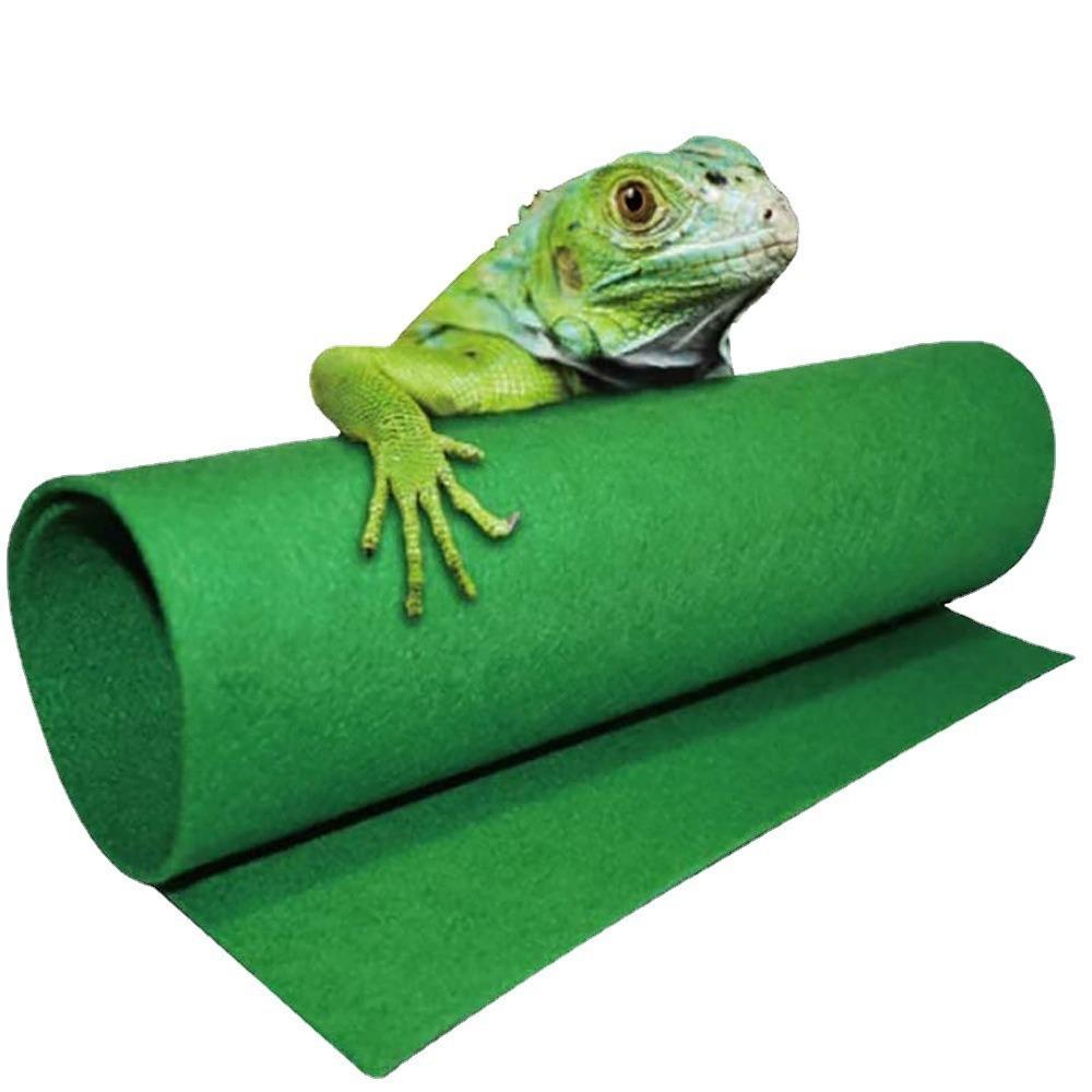 High-tech Fiber Reptile Bed Waterproof Crawling a Pet Carpet Comfortable Reptile Pad Tortoise