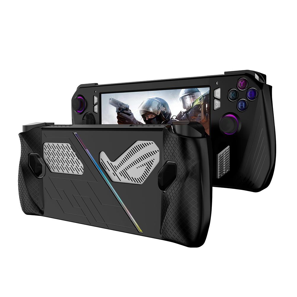 

Чехол для игровой консоли из силикона/ТПУ с кронштейном, чехол для игровой консоли, противоударные сменные аксессуары для Asus Rog Ally