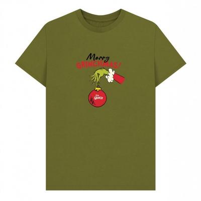 THE GRINCH Unisex Erwachsenen Merry Grinchmas Kugel T-Shirt