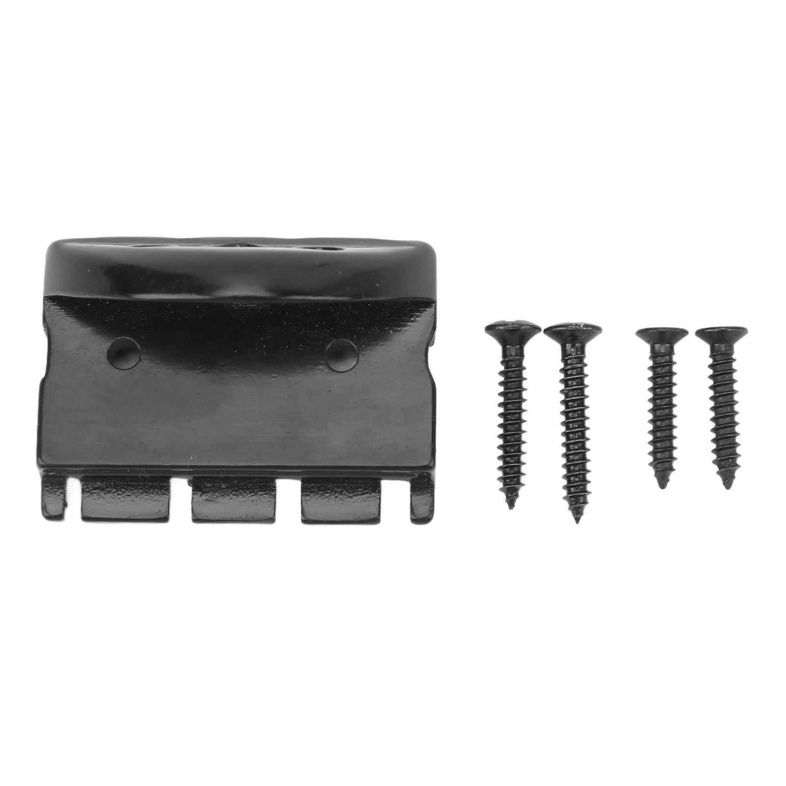 

Чёрный безголовый 4-струнный бридж для электрогитары, металлический, коррозионностойкий, безголовый гитарный бридж