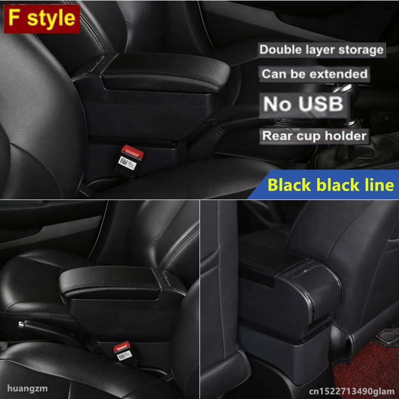 For Toyota Aygo BJ Armrest Box for Citroen C1 Peugeot 107 Armrest Box Store Box Cup Holder  Dedicated Retrofit Car Accessories