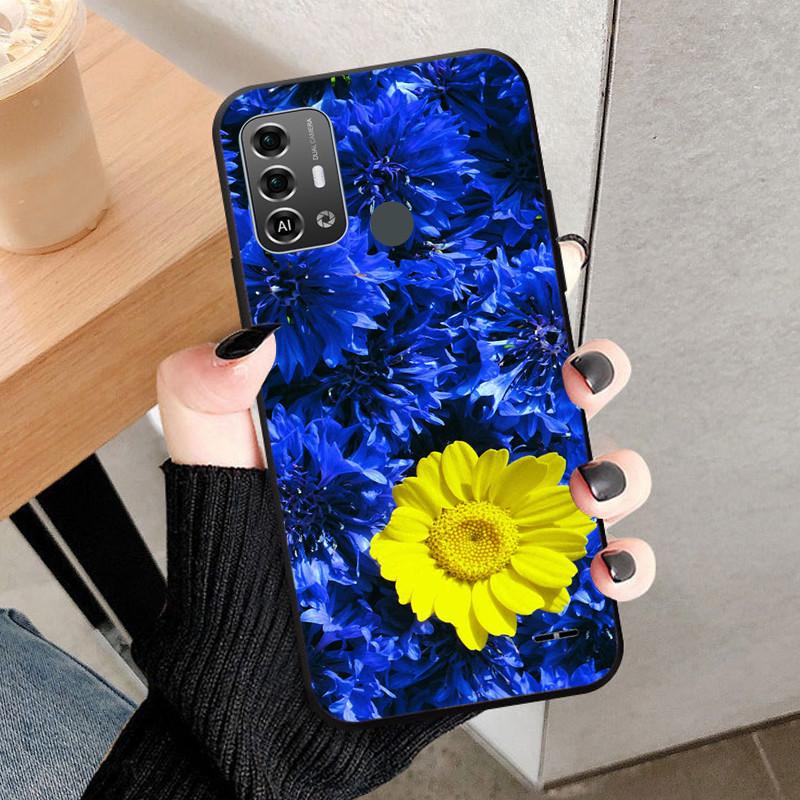 Schwarze Schutzhülle aus weichem Silikon-TPU für ZTE Blade A53 Pro