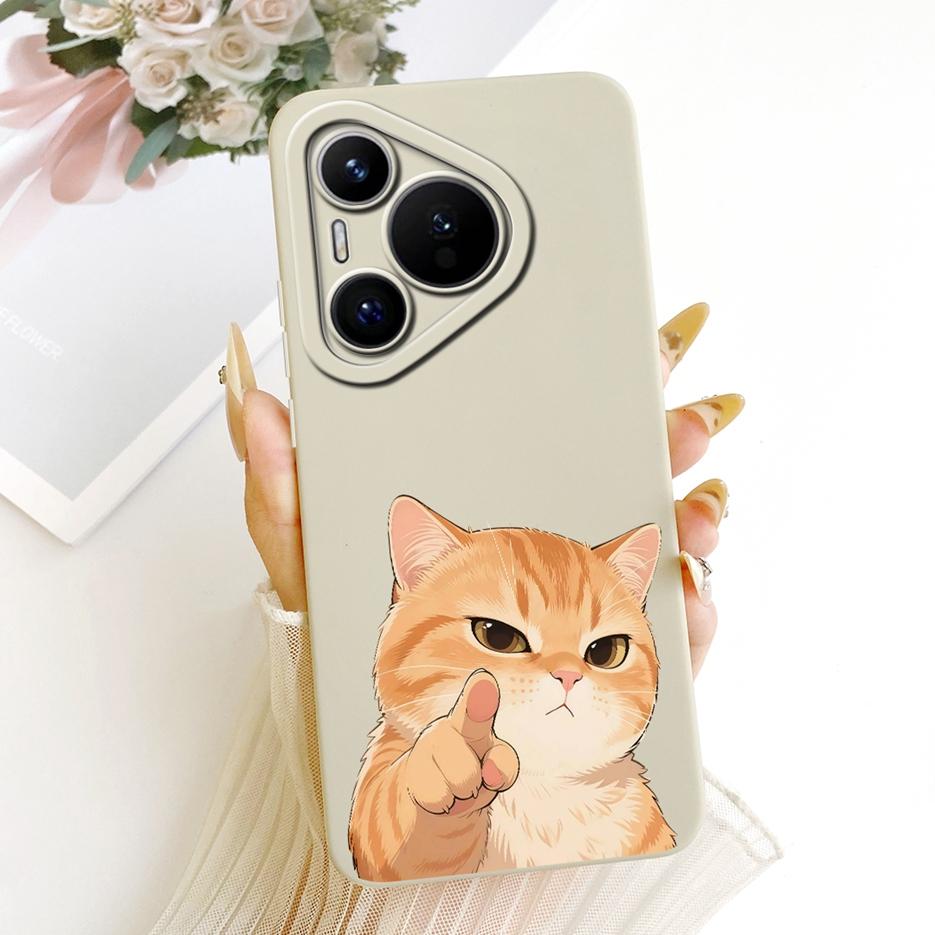 For Huawei Pura 70 Pro Case Pura70 Pro+ New Flowers Candy Painted Cover Soft Silicone Phone Case For Huawei Pura 70 Ultra Fundas