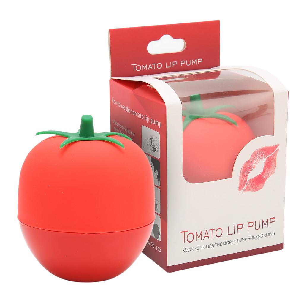 Tomato Shaped Lip Plumping Device Portable Food Grade Silicone Pout Mouth Tool for Lip Red