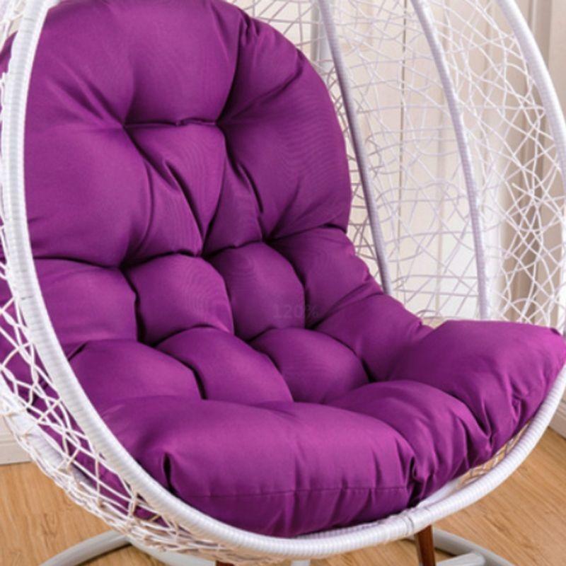 

Outdoor Swing Egg Chair Cushion Swing Hanging Basket Seat Cushion Hanging Basket Cushion Indoor Outdoor Rocking Chair Pad фіолетовий