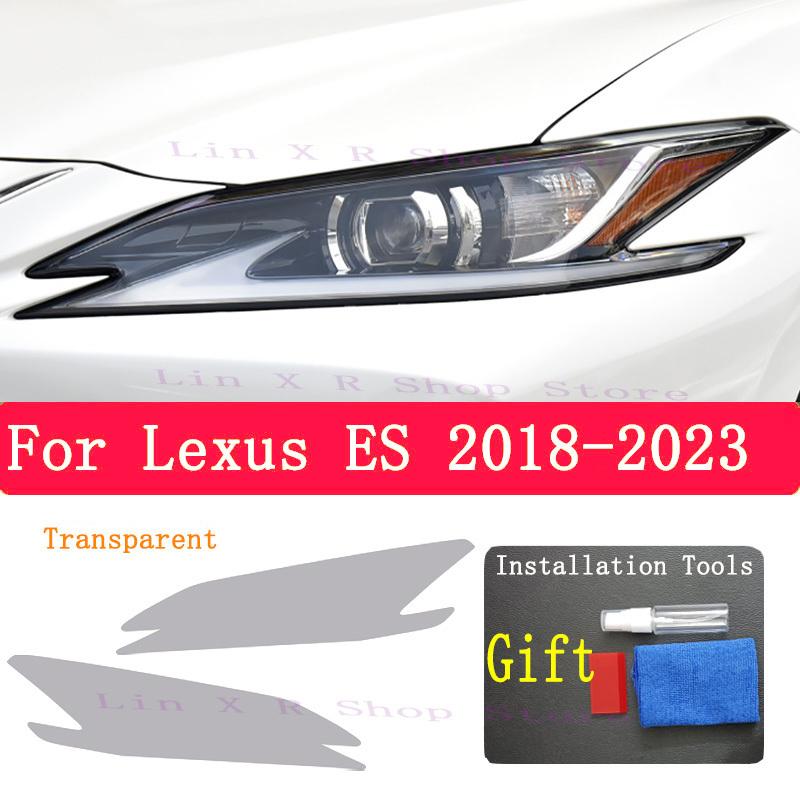 Pour Lexus ES 300H 2018- Phare Extérieur de Voiture Anti-rayures Lampe Avant Teintée Film Protecteur TPU Accessoires de Réparation Autocollant