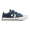 Converse Star Player 76 Canvas Comfortable Versatile Durable Low Top Kids Canvas Shoes Navy Blue Kids Sneaker A05217C