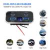 12V 24V Usb Outlet Car Charging 4-Ports Dual Pd Dual Qc3.0 Socket With Voltmeter Wall Mount Accessories For Car Marine Rv Truck