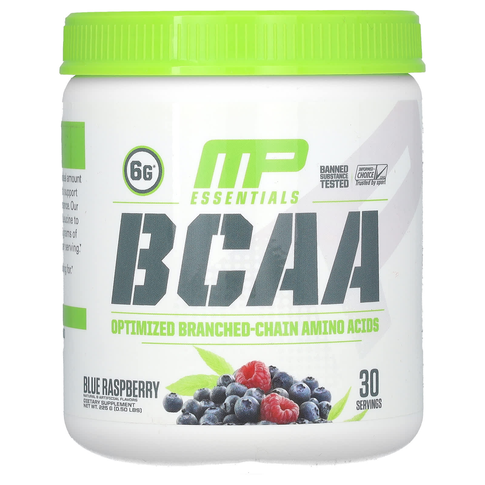 

MusclePharm, Essentials, BCAA, Blue Raspberry, 0.50 lb (225 g)