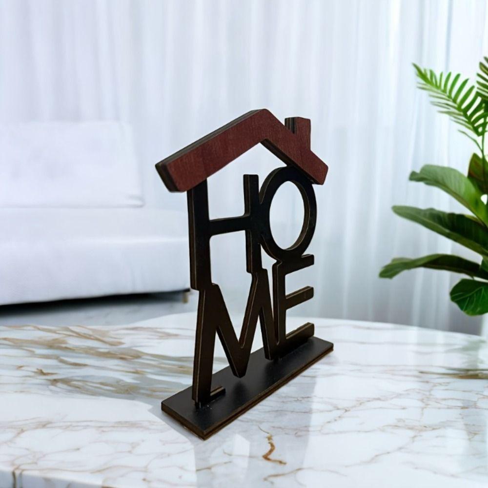 Home Decor Desktop Counter Decoration Wooden Home Series Ornament Home Ornament  Living Room