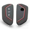 Volkswagen Golf 8 Silicone Key Cover: Double Line Remote Key Case Holder.