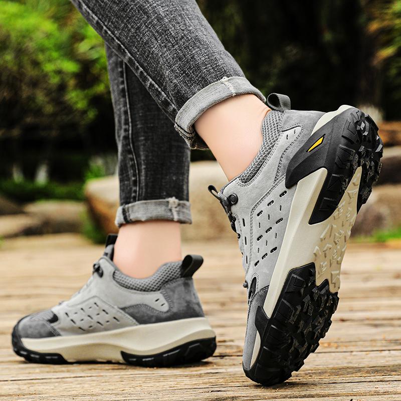Modische Professionelle Wanderschuhe für Herren, Hochwertiges Atmungsaktives Mesh Outdoor Fitness und Offroad Wanderschuhe