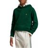 Felpa con cappuccio Polo Ralph Lauren Bambini Tinta Unita Ricamo Piccolo Pony Pullover con Cappuccio Manica Lunga Felpe Bambini Verde 323749954-048