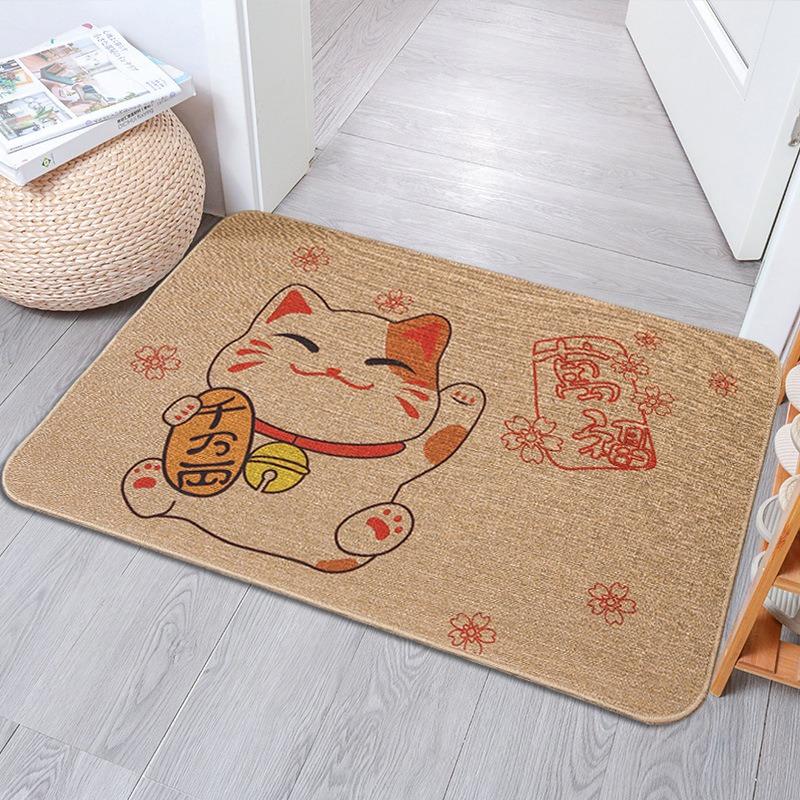 

Pet Lover Doormat Gone To Post Office Design Paw Print Heart Flower Pattern Cute Animal Theme Welcome Mat 1p40x60x1cm