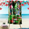 Name Custom Mario Print Beach Towel, Large Soft Quick Dry Towel for Beach Camping Swimming
