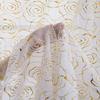 Rose Gold Foil Sheer Curtain – Floral Semi-Blackout Window Curtain, Rod Pocket, 1 Panel, Home Decor