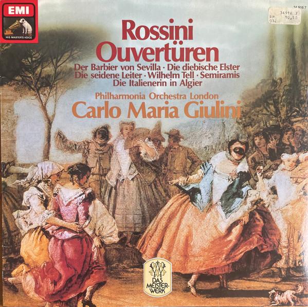 

LP Record GIOACCHINO ROSSINI PHILHARMONIA O Ouvertren 349167 His Masters Vo Germany Classical Used