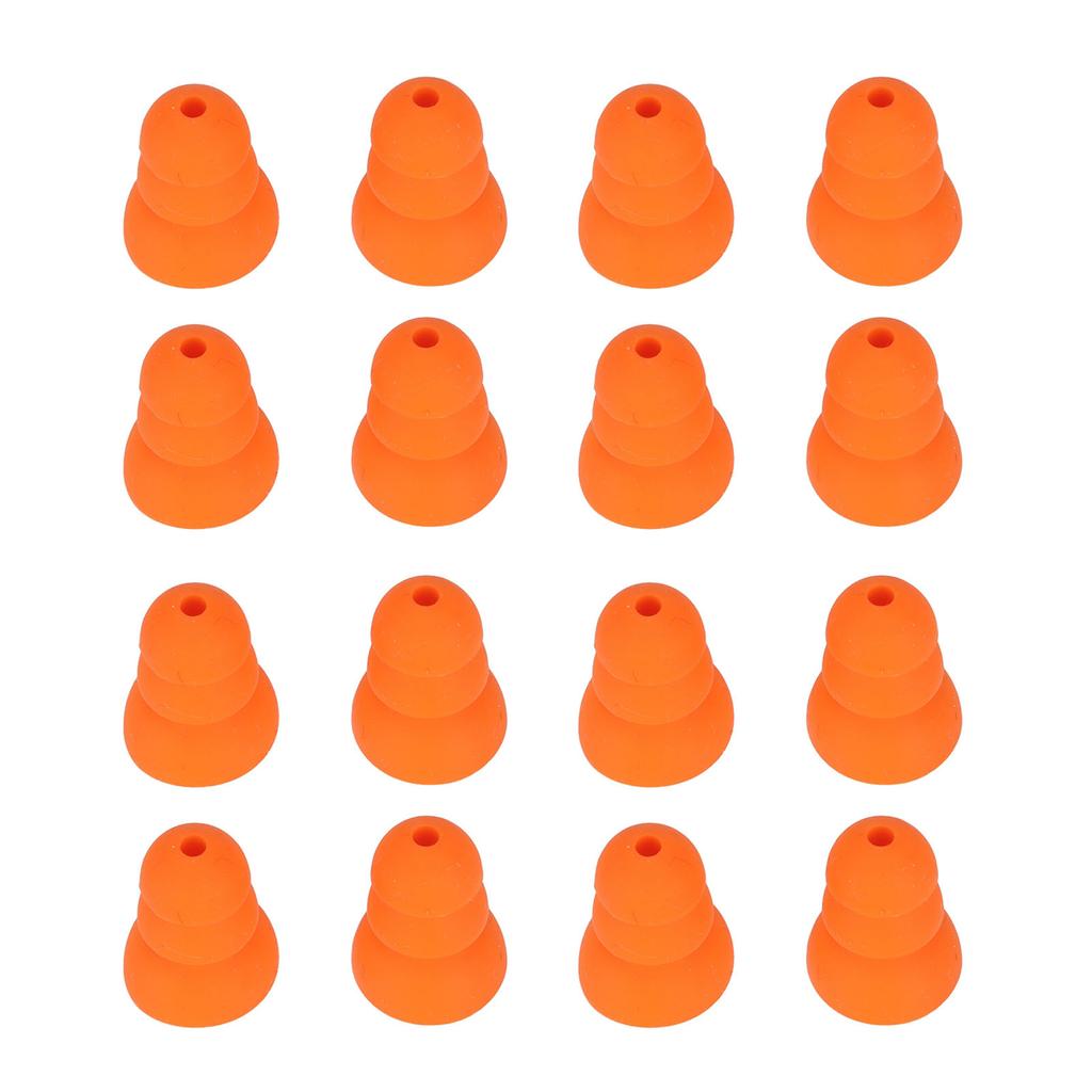 8 Pairs Ear Tips Replacement for for Se846 Se535 Se215 and Inner Hole 2.0‑3.5mm Earbud Orange