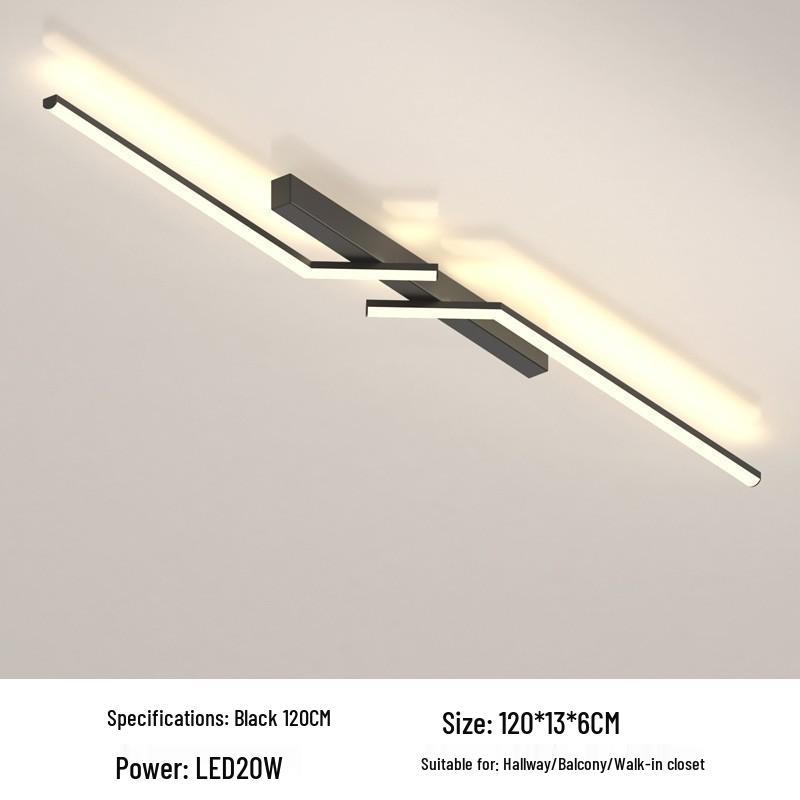 Nordisk Moderne Taklampe for Soverom, Korridor, Walk-in Garderobe, Balkong og Foajé